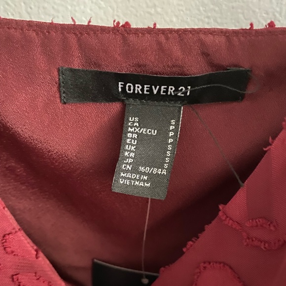 Maroon, mini, dress - Picture 3 of 3